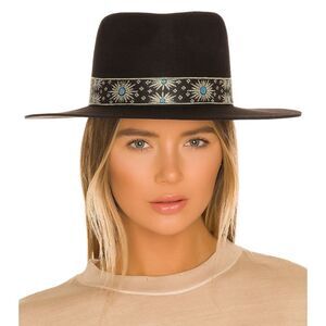 SOLD- LACK OF COLOR THE PHOENIX  BLACK FEDORA HAT SMALL ONLY